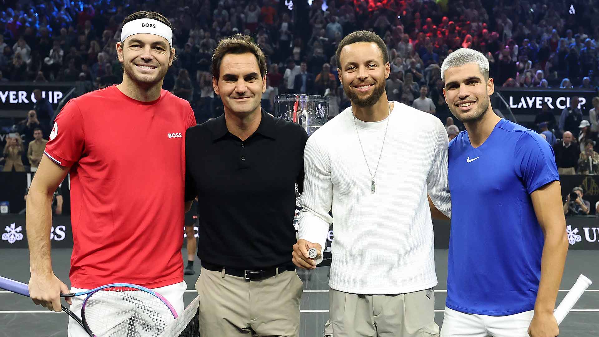 Taylor Fritz, Roger Federer, Steph Curry, Carlos Alcaraz