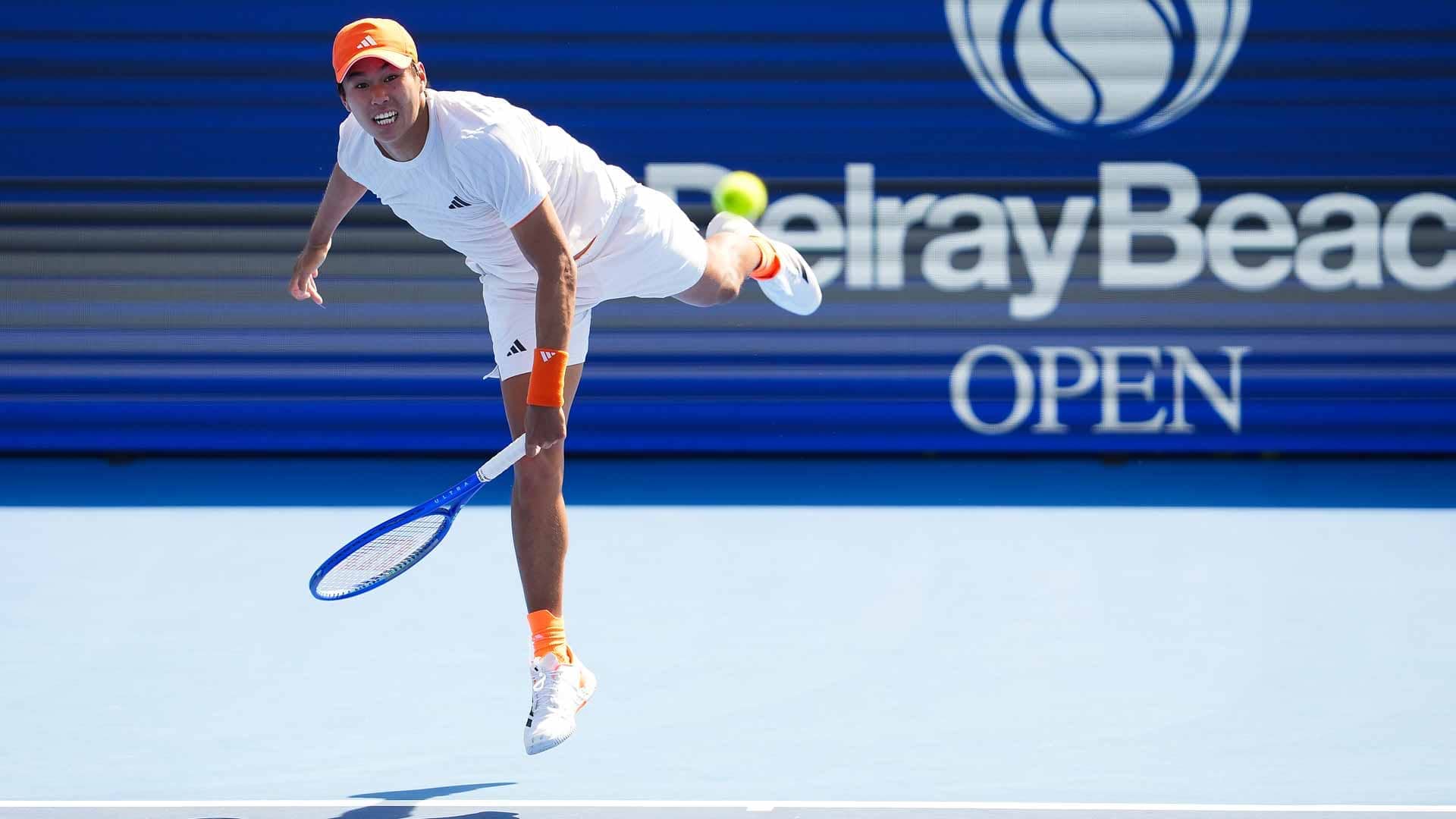 Learner Tien defeats Miomir Kecmanovic in a final-set tie-break Thursday in Delray Beach.
