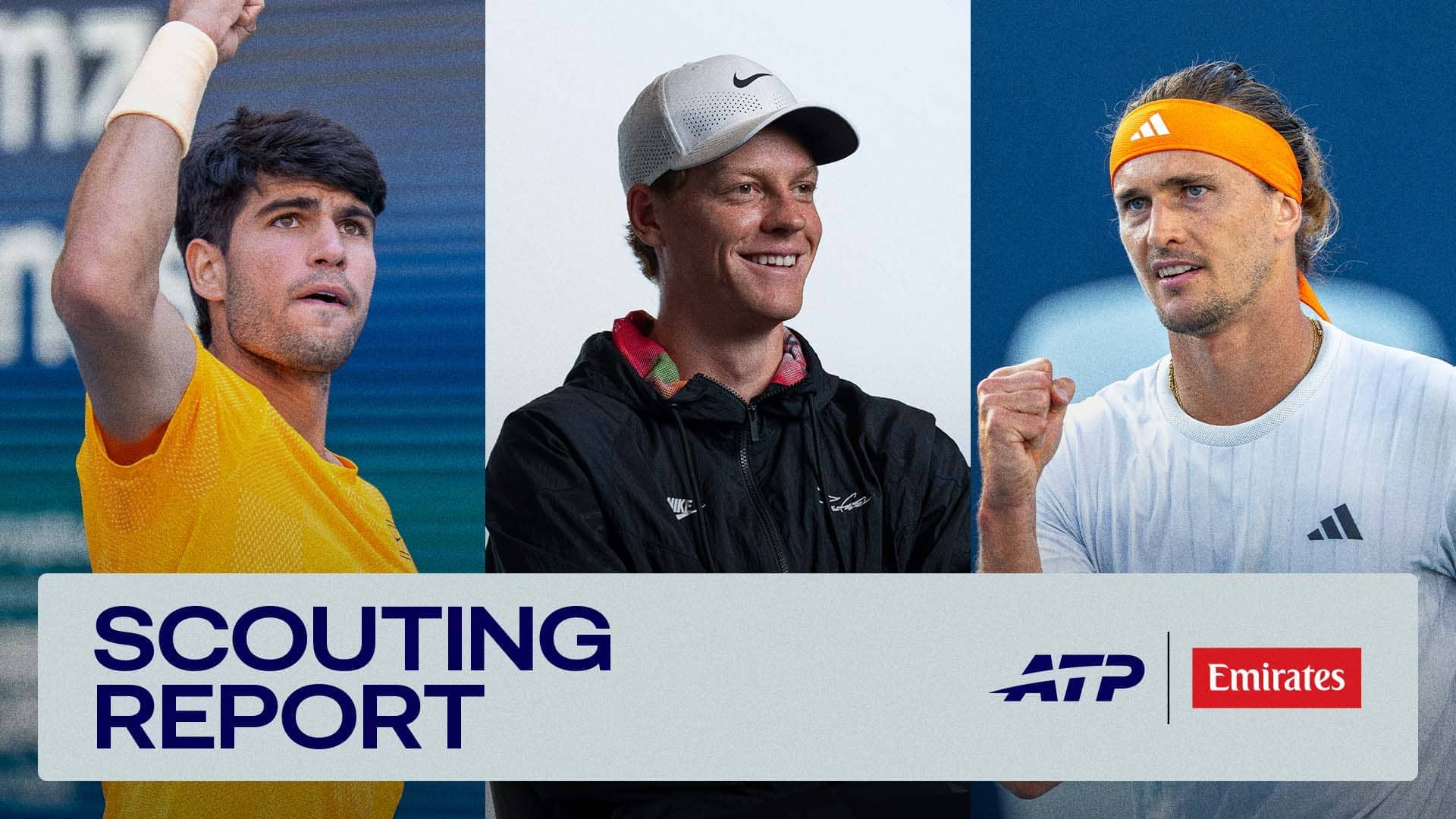 Carlos Alcaraz/Jannik Sinner/Alexander Zverev