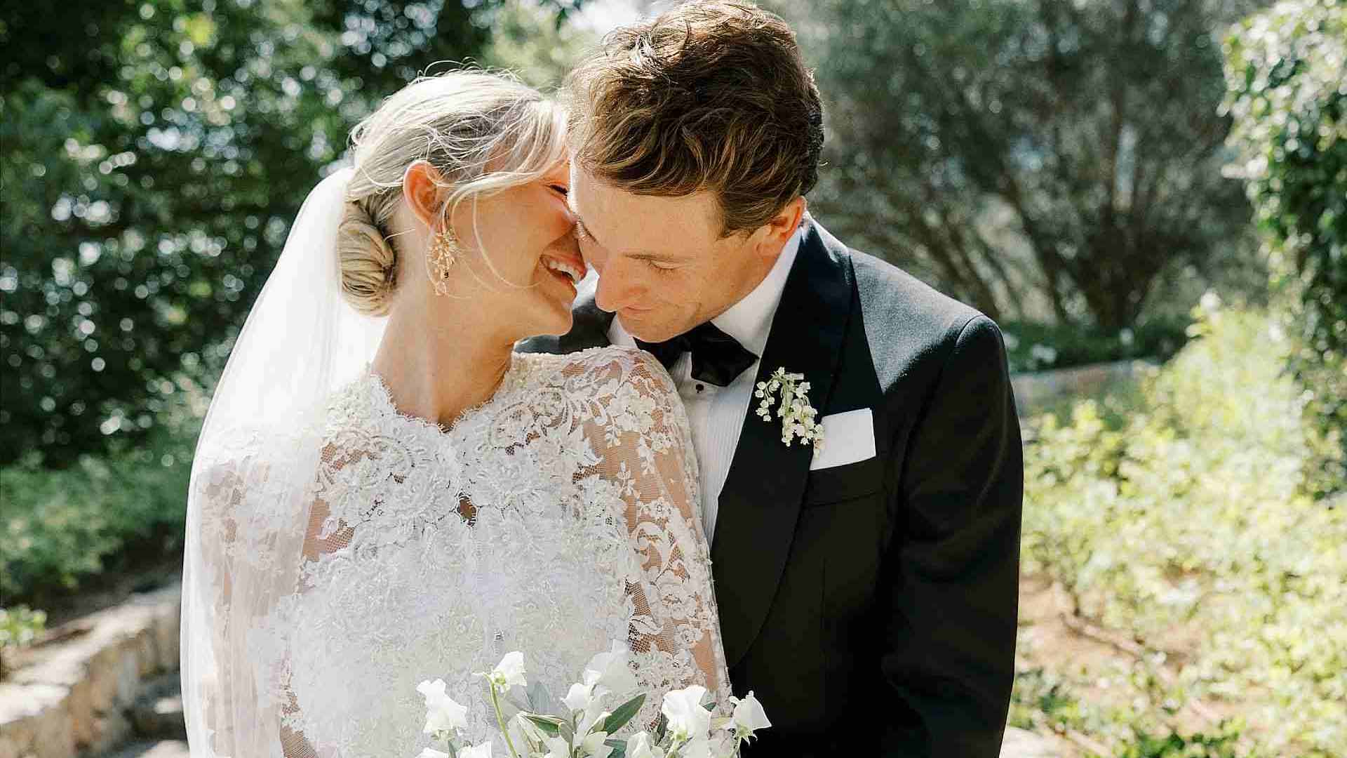 Maria Galligani and Casper Ruud at their recent wedding in Mallorca.