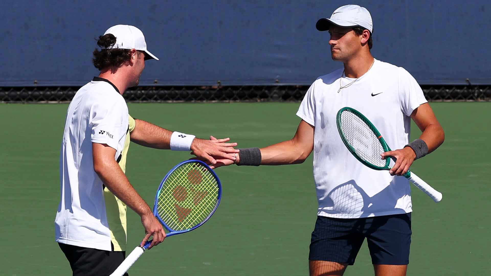 Nikita Filin and Brandon Carpico compete in the US Open men's doubles event for the first time.