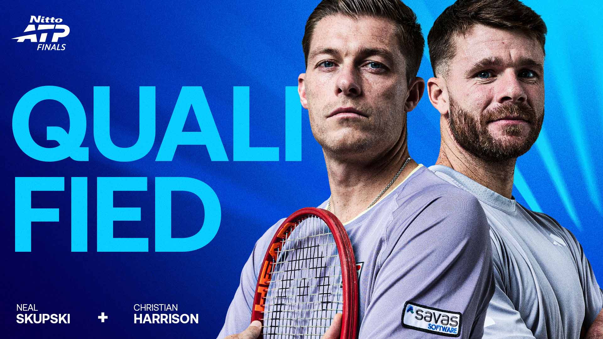 Neal Skupski and Christian Harrison will compete at Inalpi Arena in Turin.