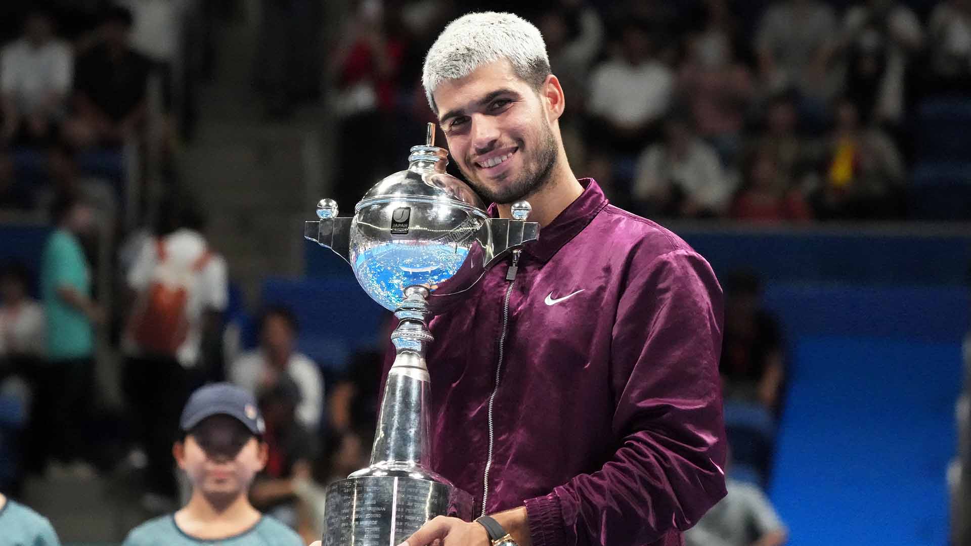 Carlos Alcaraz lifted the Tokyo crown in 2025.
